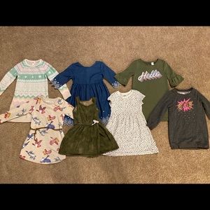 Lot of 7 Gently Worn 4T Toddler Girl Dresses